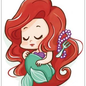 Ariel carte sirène chibi